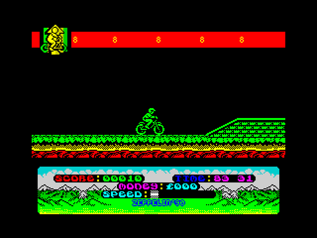 Mountain Bike Racer screenshot 4 for ZX Spectrum